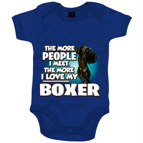 Body bebé I love my Boxer Atigrado raza perro