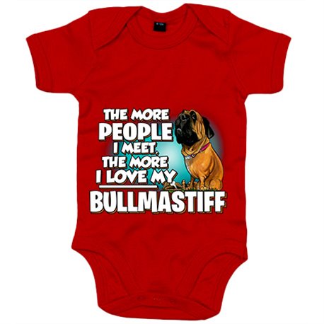 Body bebé I love my Bullmastiff raza perro