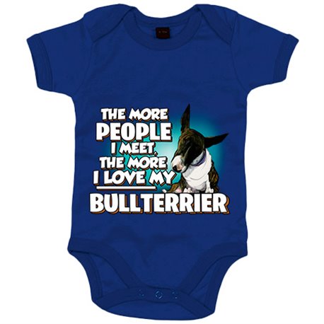 Body bebé I love my Bullterrier Atigrado raza perro