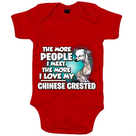 Body bebé I love my Chinese Crested raza perro