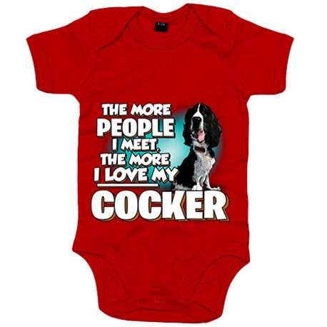 Body bebé I love my Cocker raza perro