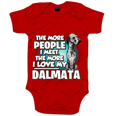 Body bebé I love my Dalmata raza perro