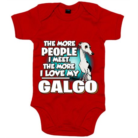 Body bebé I love my Galgo raza perro
