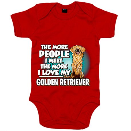 Body bebé I love my Golden Retriever raza perro