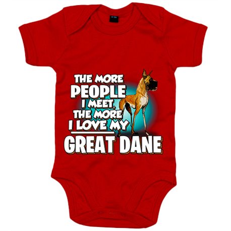 Body bebé I love my Great Dane raza perro