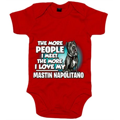 Body bebé I love my Mastín Napolitano raza perro