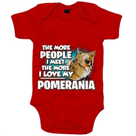 Body bebé I love my Pomerania mascota raza perro