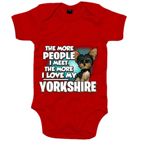 Body bebé I love my Yorkshire Terrier raza perro