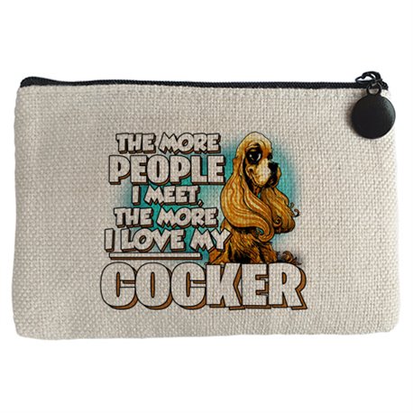 Monedero I love my Cocker Spaniel raza perro