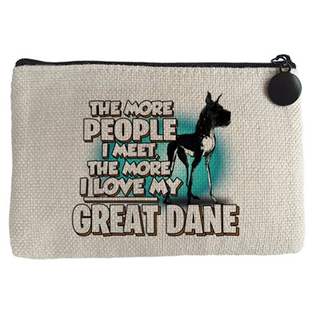 Monedero I love my Great Dane Black raza perro
