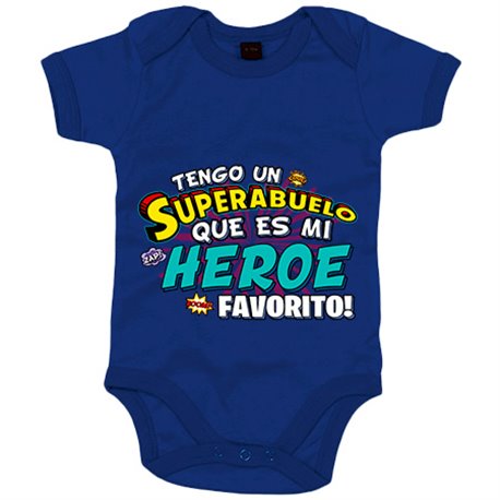 Body bebé tengo un Superabuelo que és mi héroe favorito regalo para abuelo