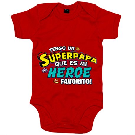 Body bebé tengo un Superapapá que és mi héroe favorito regalo para padre