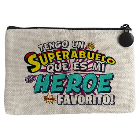 Monedero tengo una Superabuelo que és mi héroe favorito regalo para abuelo