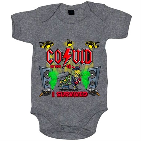 Body bebé parodia ACDC on Tour I survived Covid 19