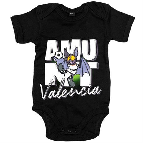 Body bebé parodia de súper rat el murciélago mascota de fútbol de Valencia