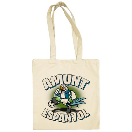 Bolsa de tela parodia de perico el periquito la mascota de fútbol
