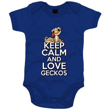 Body bebé keep calm and love geckos
