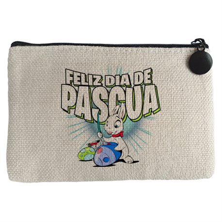 Monedero feliz día de pascua huevo conejo