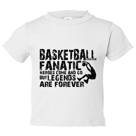 Camiseta bebé Basketball Fanatic Legends Are Forever