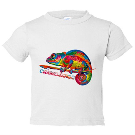 Camiseta bebé ilustración chameleoinc camaleónico camaleón
