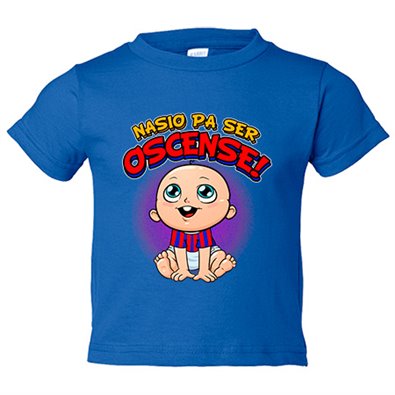 Camiseta bebé nacido para ser Oscense para aficionado al fútbol de Huesca