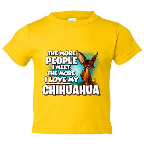 Camiseta bebé I love my Chihuahua mascota raza perro