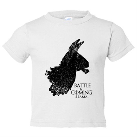 Camiseta bebé Battle Is Coming Llama