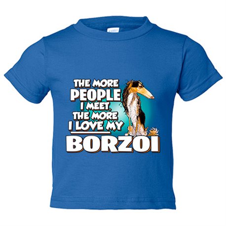 Camiseta bebé I love my Borzoi raza perro
