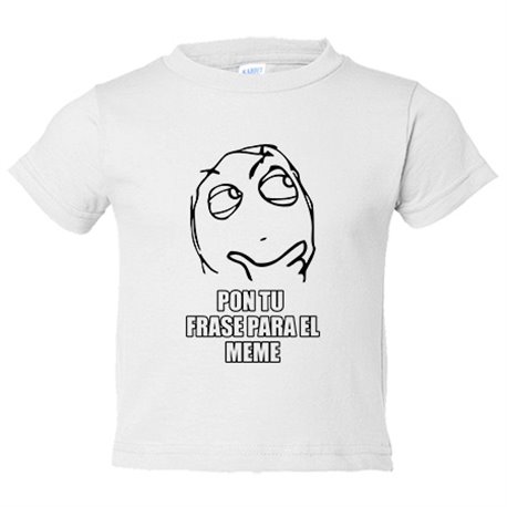 Camiseta bebé personalizable con nombre dinos tu frase para el meme