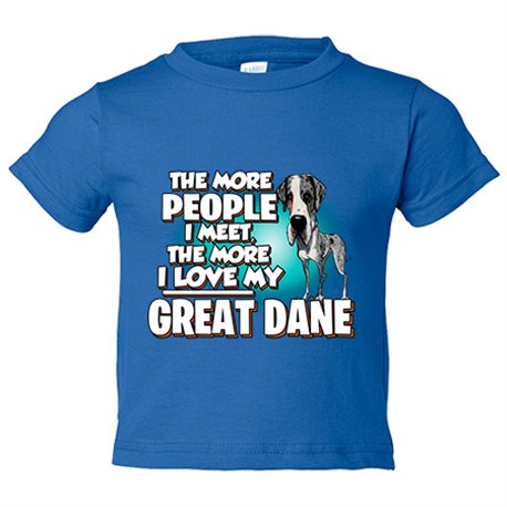 Camiseta bebé I love my Gran Danés raza perro