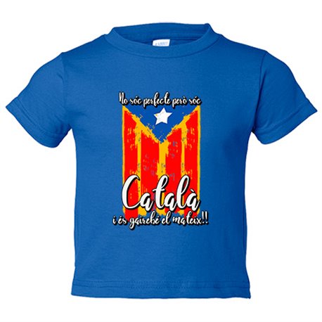 Camiseta niño no soc perfecte pero soc català