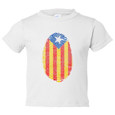 Camiseta niño Emprenta ADN senyera Catalunya Independent Independència