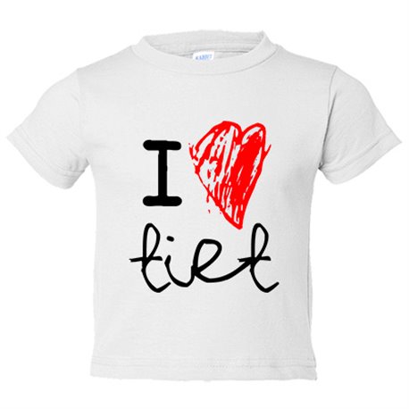 Camiseta bebé I Love tiet