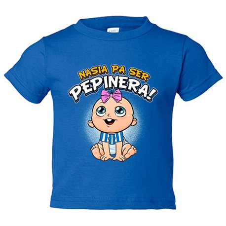 Camiseta bebé nacida para ser Pepinera para aficionada al fútbol de Leganés