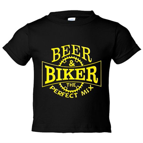 Camiseta bebé Beer Biker