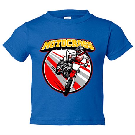 Camiseta niño Motocross salto gas a tope