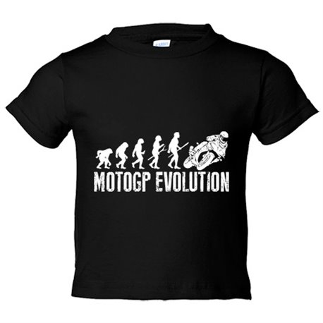 Camiseta bebé ilustración Moto Evolution