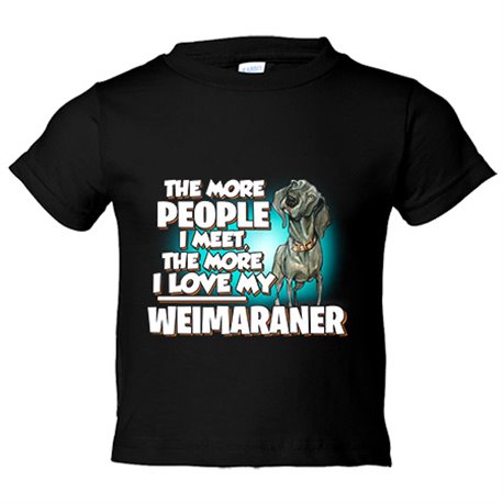 Camiseta niño I love my Weimaraner mascota raza perro