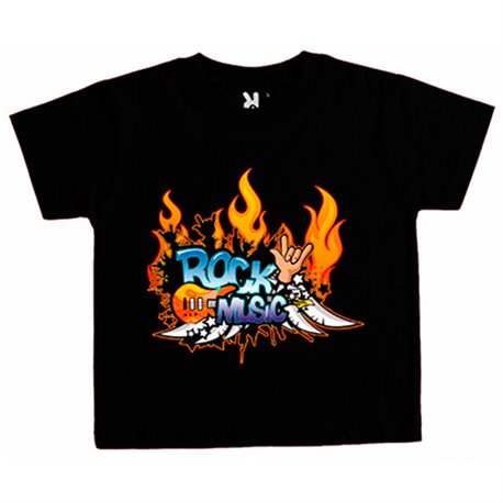 Camiseta niño Rock Music