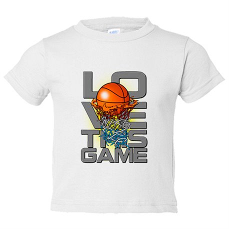 Camiseta bebé I Love This Game Basketball me gusta el baloncesto