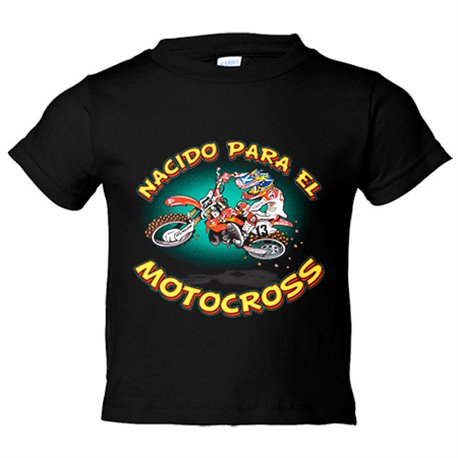 Camiseta bebé nacido para el Motocross