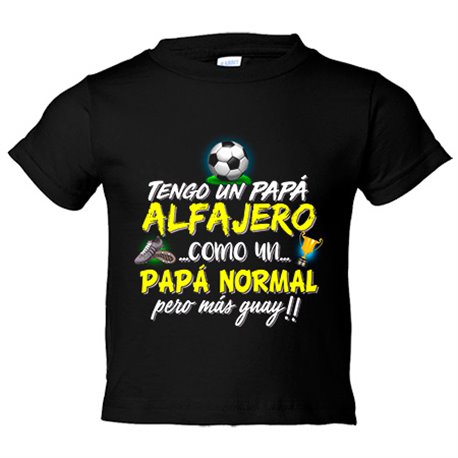 Camiseta niño tengo un papá alfajero como un papá normal pero más guay