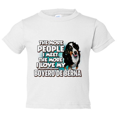 Camiseta bebé I love my Boyero de Berna raza perro