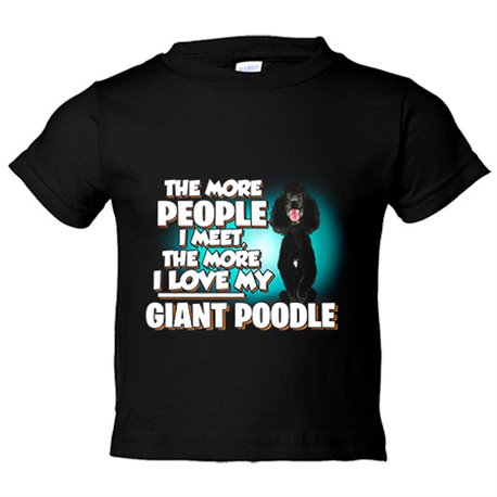 Camiseta niño I love my Giant Poodle raza perro