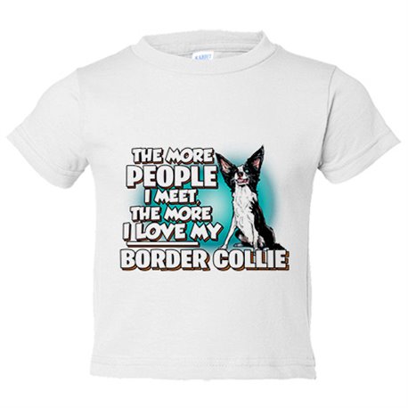 Camiseta niño I love my Border Collie raza perro