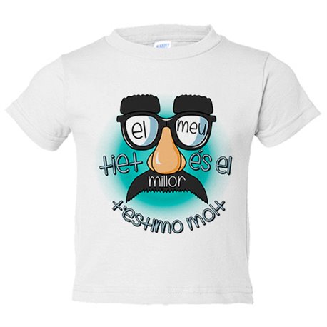 Camiseta bebé El meu tiet és el millor