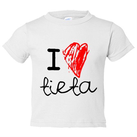 Camiseta bebé I Love tieta