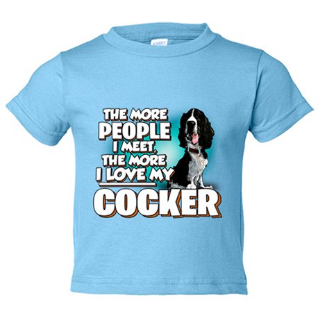 Camiseta bebé I love my Cocker raza perro