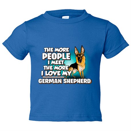 Camiseta bebé I love my Pastor Alemán raza perro