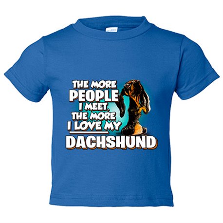 Camiseta bebé I love my Dachshund raza perro